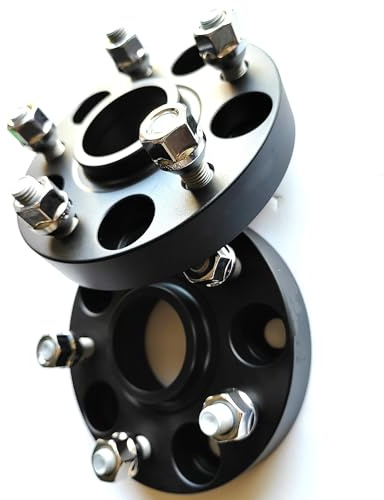 Separadores Rueda Para Ford Para Mustang Piezas Aleación Automóvil Restauración Brida Cubo Rueda Automóvil Espaciador Desplazamiento Posicionador Espaciadores Ruedas Coche(30mm Black)