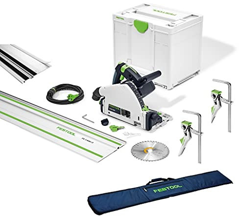 Festool Tauchsäge TS 55 FEBQ Plus FS 577010 + Tasche Hebelzwinge Splitterschutz