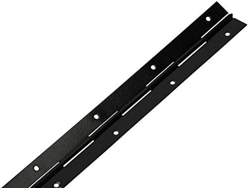 KOTARBAU® Bisagra de piano para fijar tapas y puertas, 31mm x 40 cm, Resistente bisagra con agujeros de montaje, Negra, Divisible, Cortable, Bisagra Continua para muebles