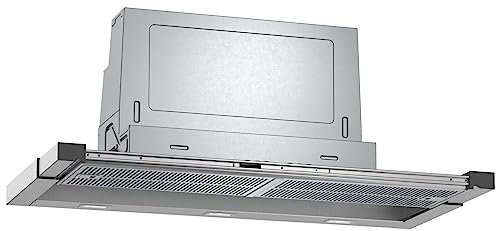 NEFF D49ML54X1 Einbau-Dunstabzugshaube, Flachschirmhaube N 70, 90 cm, Abluft oder Umluft, Edelstahl [Energieklasse B]