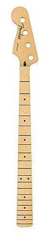 Fender Player Series Jazz Bass LH Neck, 22 Medium Jumbo Frets, Maple, 9.5, Modern C