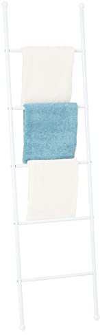 IDIMEX Echelle Castel Porte-Serviette échelle de décoration avec 5 barreaux, en métal laqué Blanc