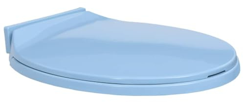 Sophrelle Tapa y Asiento de váter con Cierre Suave Ovalada Azul Azul,145822