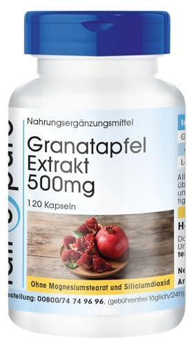 Fair & Pure® - Granatapfel-Extrakt 500mg - 120 Kapseln - 40% Ellagsäure - vegan