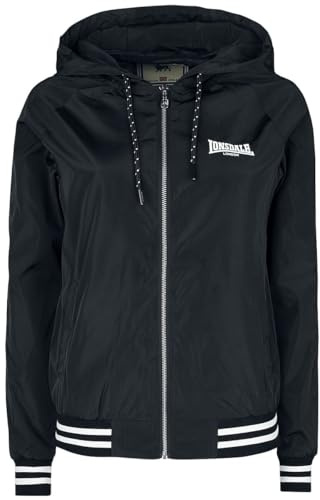 Lonsdale Damen Meriden Windjacke, Schwarz, L EU