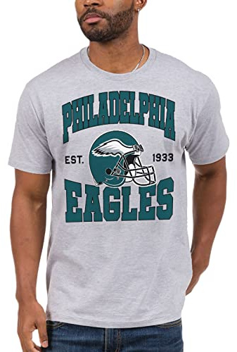 Junk Food Ropa x NFL - Camiseta Unisex para Adultos con Casco del Equipo de Philadelphia Eagles