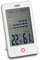 ADE Digitales Hygrometer innen mit Schimmelalarm | Feuchtigkeitsmessgerät mit Thermometer | Temperatur und Luftfeuchtigkeitsmesser | großes LCD-Display | weiß