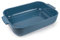 PEUGEOT - Rectangular Ceramic Baking Dish - 36 cm x 22 cm x 6.8 cm - Capacity: 3.8 L - 10 Year Guarantee - Made In France - Light Blue Colour