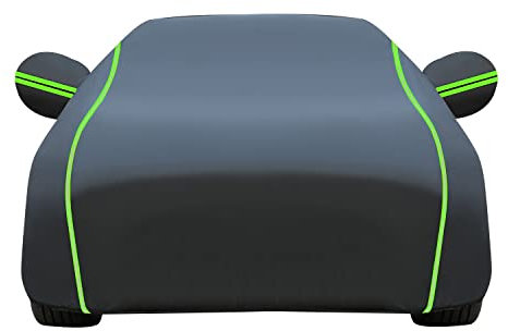 Car Cover for Jaguar XJ6 Car Cover Waterproof Dustproof UV Resistant with Reflective Strips Windproof Tarpaulin Outdoor Full Cover(Color:03,Size:XJ6)