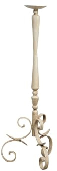 Biscottini Candeliere in Ferro 82,5x27,5x27,5 cm - Portacandele Ferro - Candelabri antichi Made in Italy - Candelabri Shabby - Candelabro da Terra