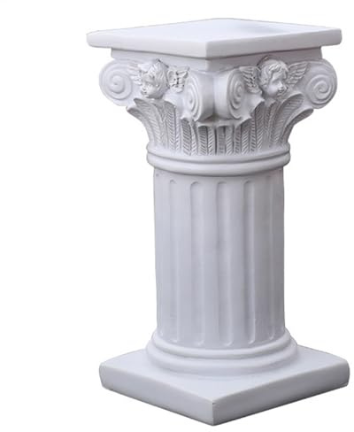 Pilar romano | Figura de resina de columna griega, decoraciones de mesa de pilar romano, estatua de columna griega | Escultura de columna romana | Escultura de pilar griego para cena, vacaciones, boda
