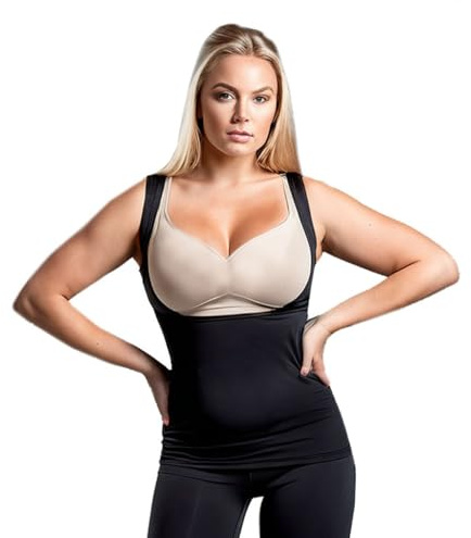 FEED ME THREADS (S Nursing Support Vest, Under Bust Design, Black Athletic Wear (UK, Alpha, S, Regular, Regular, Black)
