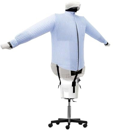 AEOLUS Iron Dryer Automatically Dries Irons Shirts Polo-Shirts Blouses Freshens up Sanitizes Garments Ironing System Ironer Dryer 4 in 1 Vertical Ironing 3 Programs Energy-Saving SA05 S ECO INOX