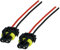 L & P Car Design 2x HB4 Lampen Stecker Fassung Sockel Lampenfassung Lampensockel Lampenstecker P22d 9006 mit Kabel für Lampen Glühlampen Glühbirnen