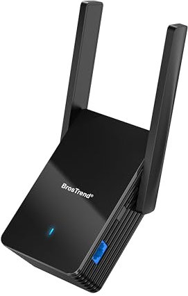 BrosTrend AX3000 WiFi 6 WLAN Bridge, Universal WLAN zu LAN Adapter Gigabit Port, Dual Band 2402Mbit/s 5GHz & 574Mbit/s 2.4GHz, Wireless WLAN LAN Adapter für Drucker, TV, Computer, Xbox, Spielkonsole