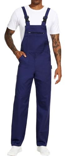 WORK IDEA Arbeits-Latzhose für Männer Multi Pocket Technology Herren Arbeitslatzhose