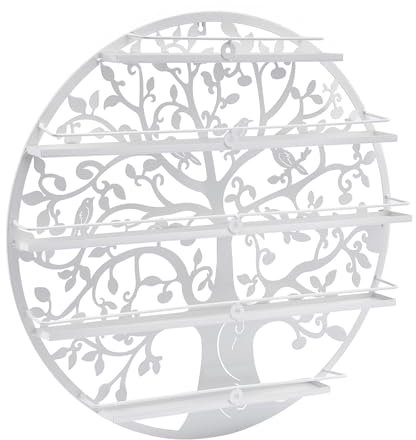 Metall Nagellackregal Wandregal Nagellackständer Metall Regal Aufbewahrung Ständer Nagellackdisplay mit 5 Ebenen 60cm