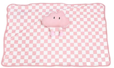 Fafeicy Couverture Chauffante avec Poche pour Les Mains, Couverture Chauffante électrique Multifonctionnelle Alimentée par USB pour Réchauffer Le Bureau, la Maison et Les Voyages (Pink)