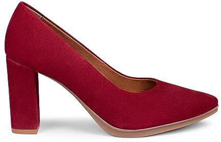 miMaO Zapatos cómodos Mujer tacón Alto Piel Ante, en Burdeos, EU 40
