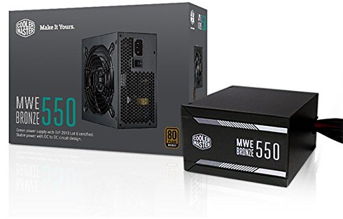 Cooler Master MPX-5501-ACAAB-EU, Fuente de alimentación ATX, 550W, color negro