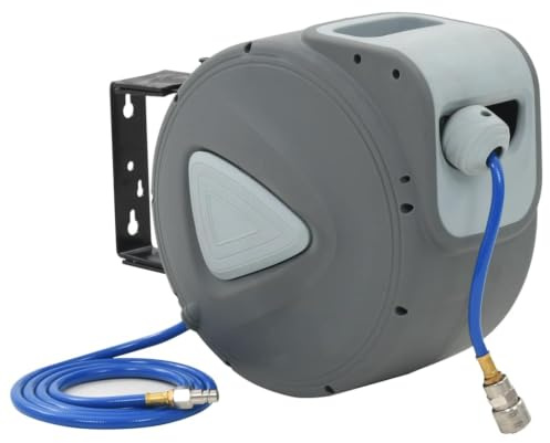vidaXL Automatic Air Hose Reel 1/4 65.6'