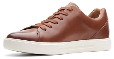 Clarks Men's Un Costa Lace Sneaker, Brown Tan Leather, 12 UK