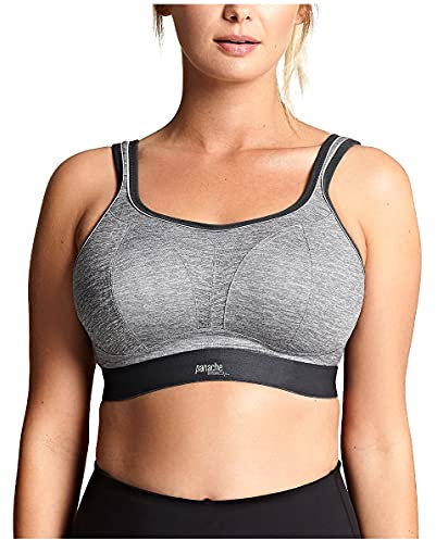 Panache Women's Non-Wired Sports Bra, Charcoal/Gray, 32J US