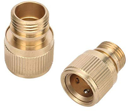 Conector de manguera de jardín 2 piezas 1/2 Rosca latón externo Conectores Conector rápido de agua Jardín Grifo de Agua Conjunta adaptadores de enchufes rápidos