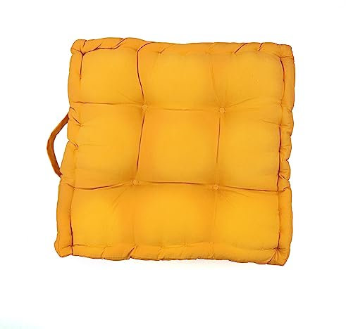 Cojín de suelo de 3 paginas para exterior, interior, 40 x 40 x 8 cm, funda de algodón, cojín decorativo para silla, cojín elevador, cojín para sentarse, ayuda para levantarse (40 x 40 x 8 cm,