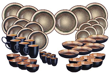 Service Complet IRIS - 48 pièces - Marron sauvage