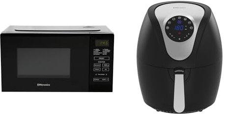 Emtronics Kitchen Set Manual 4.5 Air Fryer & 20L 700W Microwave Grill Black