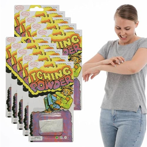 CGACCSD 10 pezzi prurito polvere scherzosa – Prurito polvere estremamente forte prurito polvere polvere Itchy Powder Prank, Prank Stuff per adulti o Halloween, articolo scherzo