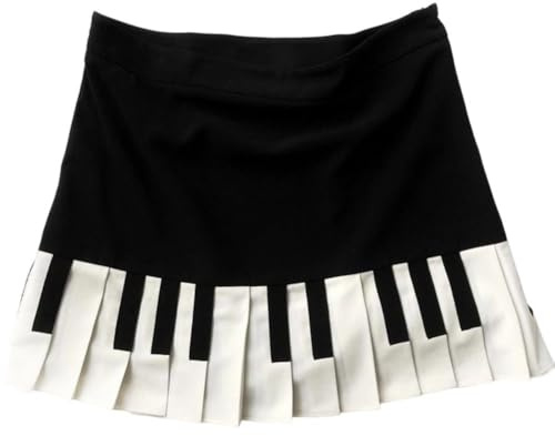 HiyyFloy Pianokjol för kvinnor Y2k streetwear piano minikjol kokett estetisk grunge outfit sommar