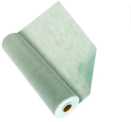 Tutamaz Salvia-grön fleece bordslöpare, 25 m x 30 cm dekoration bordsband rulle bohostil romantisk bordsdekoration för lantliga bröllop festligheter födelsedagar och alla hjärtans dag