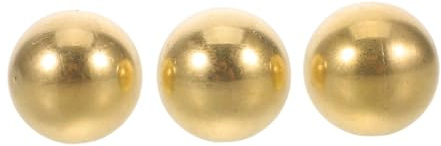 DIYEAH 3pcs Brass Bird Bath Ball Brass Birdbath Bowl Outdoor Birdbath Cleaner Disk for Bird Bath Bowl Cleaning Balls