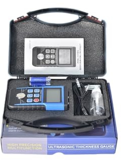 Misuratore di Spessore Misuratore di spessore a ultrasuoni 0,8-500 mm, risoluzione,01, portatile for metallo/acciaio con memorizzazione dei dati misurazione della velocità del suono