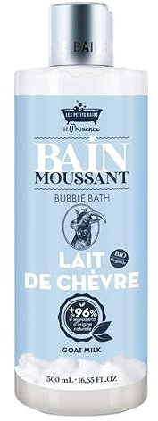 Bain Moussant Lait de Chèvre 500mL - Les Petits Bains de Provence - 2 en 1 Gel douche & Bain moussant