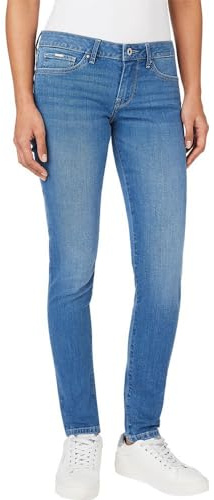 Pepe Jeans Skinny vita bassa PL204583, Jeans Donna, Blu (Denim-ht1), 26W / 30L