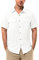 33,000ft Men's UPF 50+ UV Protection Short Sleeved Shirts Quick Dry Button Down Shirts Cooling Hiking Shirt for Travel Safari Fishing White M