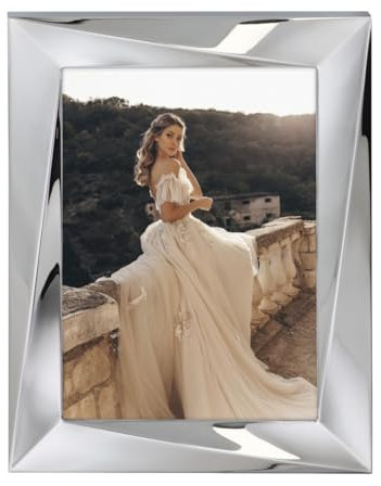 Hama Bilderrahmen 13x18 (Fotorahmen, Portraitrahmen, Hochformat, Querformat, zum Hängen, zum Hinstellen, Hängevorrichtung, Aufsteller, Spiegeleffekt, Samt, Glasscheibe, Bildformat 13 x 18 cm) silber