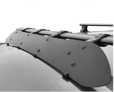 Barre Galerie Toit Minimiser Bruit Vent Support Voiture Carénage Vent Porte-Bagages Voiture Barres Transversales Toit Spoiler Panneau Composite Carénage Pare-Brise Porte Bagages Toit (Taille : 44inch