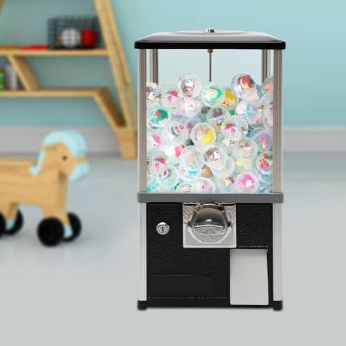 LSHFYV Mini distributore Automatico, distributori Automatici per aziende, distributore Automatico di Caramelle gommose Commerciali Distributore Automatico di Caramelle per Palline da 4,5-5,5 cm,Black