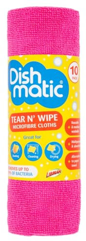 Dishmatic 10 Tear N' Wipe Microfibre Cloths