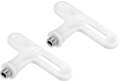 PATIKIL Acciaio Pista Spicchi Chiave 2pz Sport Scarpa Spicchi Sostituzione Strumento T Tipo Chiave Chiodo Estrattore per Pista e Campo Spicchetti Scarpe Bianco