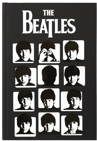 Grupo Erik A5 Notebook Hardback - The Beatles Gifts | Bullet Journal Dotted Note Book, Dotted Notebook A5 Sketchbook | The Beatles Merch, Music Gifts Under 15 Pounds
