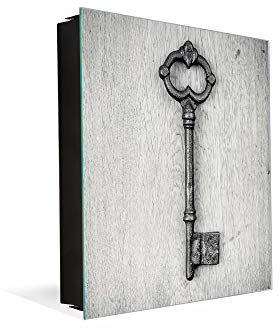 Concept Crystal Guarda Llaves Decorativo con Pizarra Magnética K14 Temas del Mundo: Llave de mi casa
