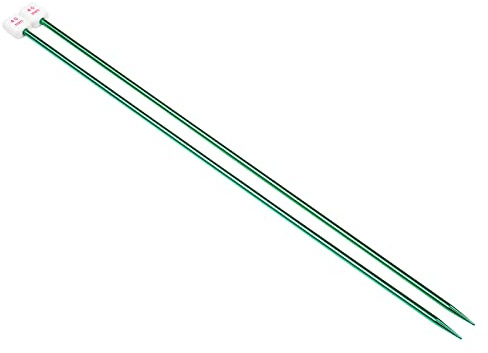 Coopay Ferri da maglia 4,0 mm x 35 cm, Ferri da Maglia in Metallo per Principianti e Magliaia Professionisti, Ferri da Maglia Leggeri per Mani Artritiche, Ferri Lunghi per Maglioni Coperte Grandi
