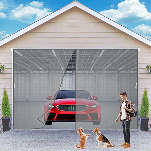 Fly Screen Door Windows to Open & Close 270x200 cm Self-Adhesive Insect Screen Roller Blind Keep Fly Bug Out, 2023-Version Gray