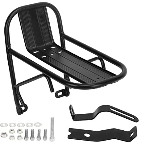 Keenso Estante Delantero para Bicicleta, Portaequipajes de Aleación de Aluminio, Portaequipajes Delantero para Bicicleta de Montaña para Ciclismo
