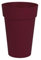 Pot de fleur rond Toscane Ø 46 x H.65 cm - Rouge bourgogne - Eda